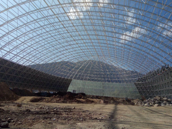 井冈山干煤棚网架加工案例