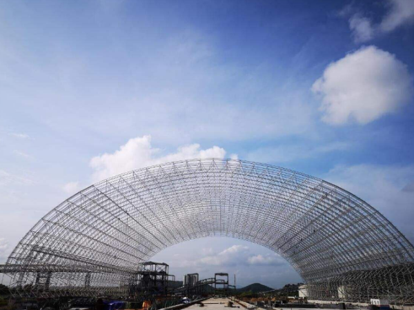 井冈山煤棚网架加工厂案例